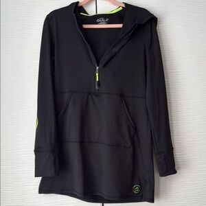 Loco Kail Black Long Sleeve Pullover w/Neon Accents & matching swim shorts Lrg